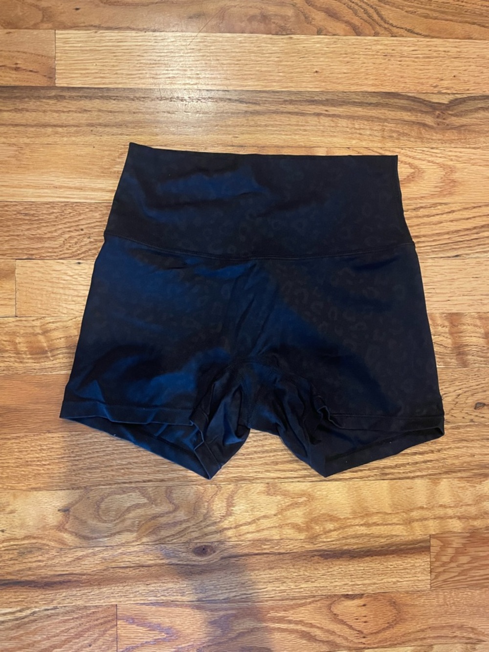 High-Waist Black Women’s Athletic Shorts